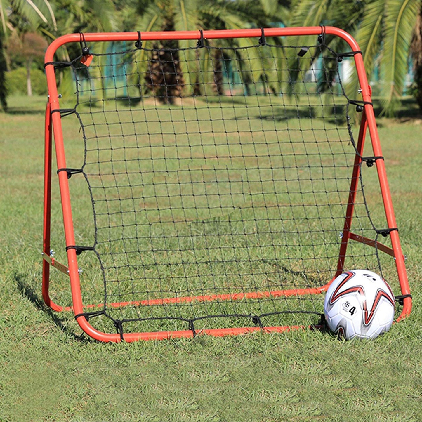 BALLSHOP Football Rebounder Net Adjustable Kids Football Training Equipment Soccer Kickback Target Goal Portable Soccer-Door