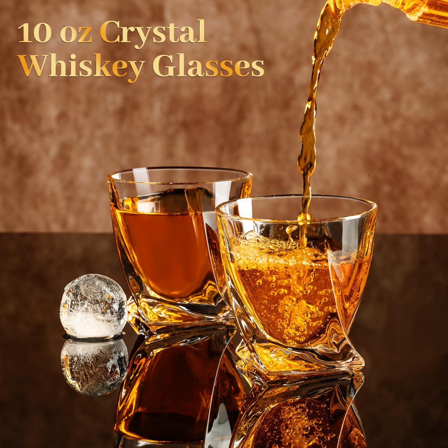 - PARACITY Whisky Glass | 10 OZ Old Fashioned Whiskey Glass 300 ml -
