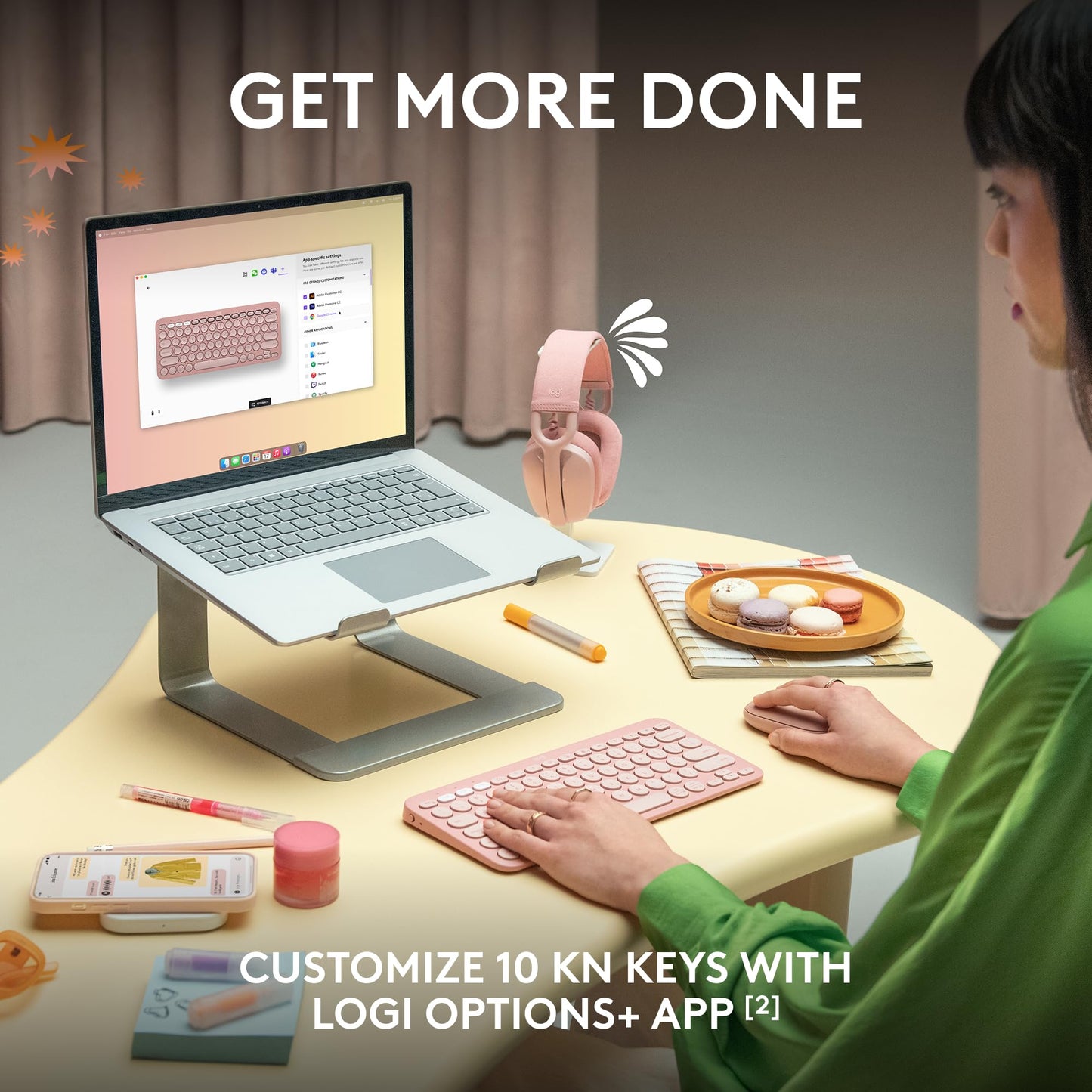 - Logitech Pebble Keys 2 K380s | Multi-Device Bluetooth Wireless Keyboard | Customisable Shortcuts -