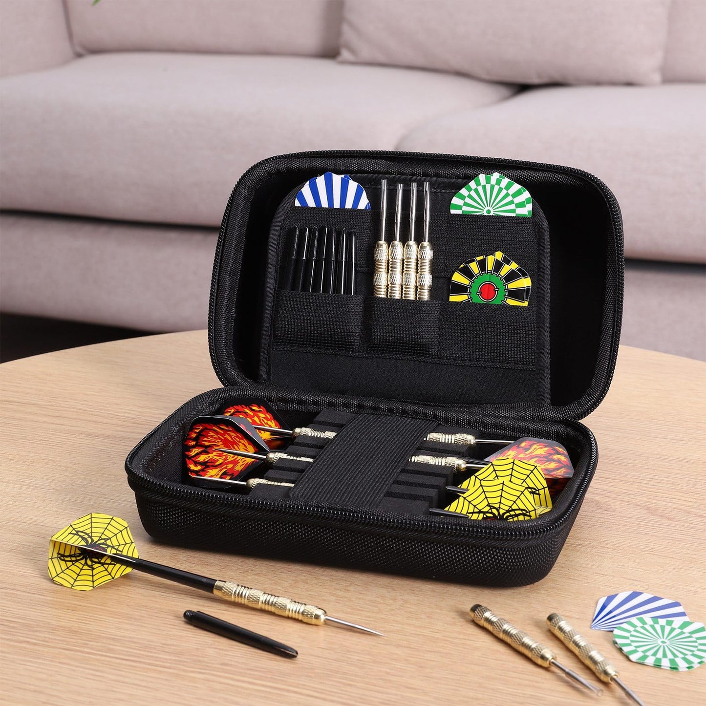 - Invalidism Darts Wallet,Dart Case |Dart Cases Mens Holds 18 Darts,Portable & Durable -