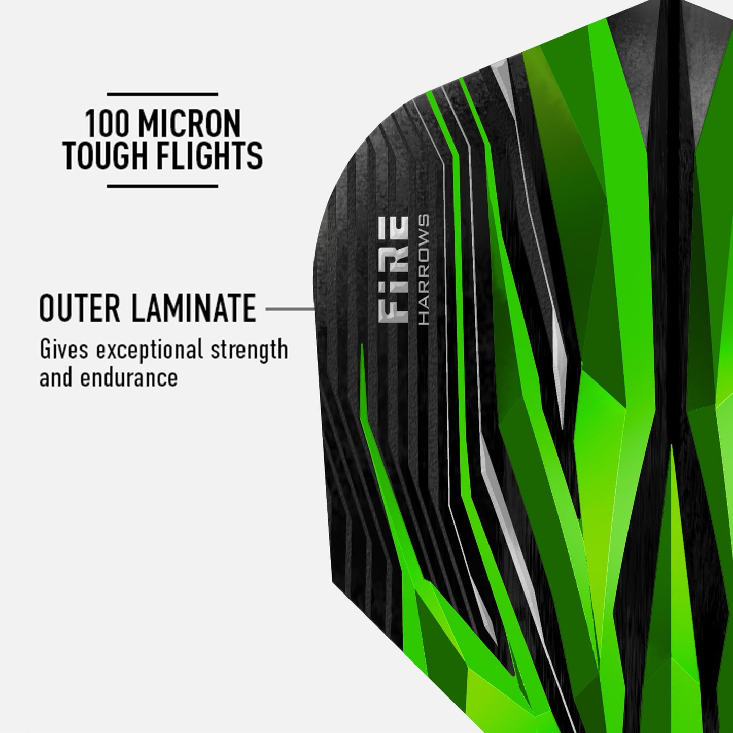 - Harrows FIRE FLIGHTS | Set of x5 Premium Extra Strong Dart Flight Bag -