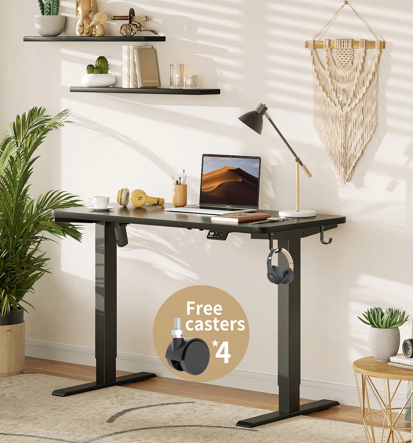 - MAIDeSITe Height Adjustable Electric Standing Desk Frame | Heavy Duty Steel Stand up Desk -