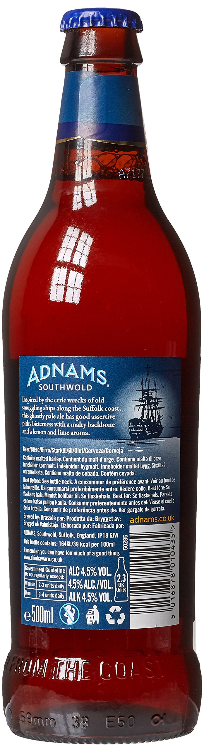 Adnams Southwold Ghost Ship Pale Ale, Citrus, 500ml