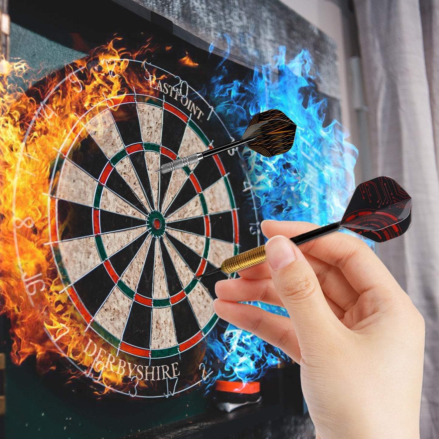 - KALIONE 90Pcs Dart Flights | Standard Dart Flights Durable PET Dart Flights -