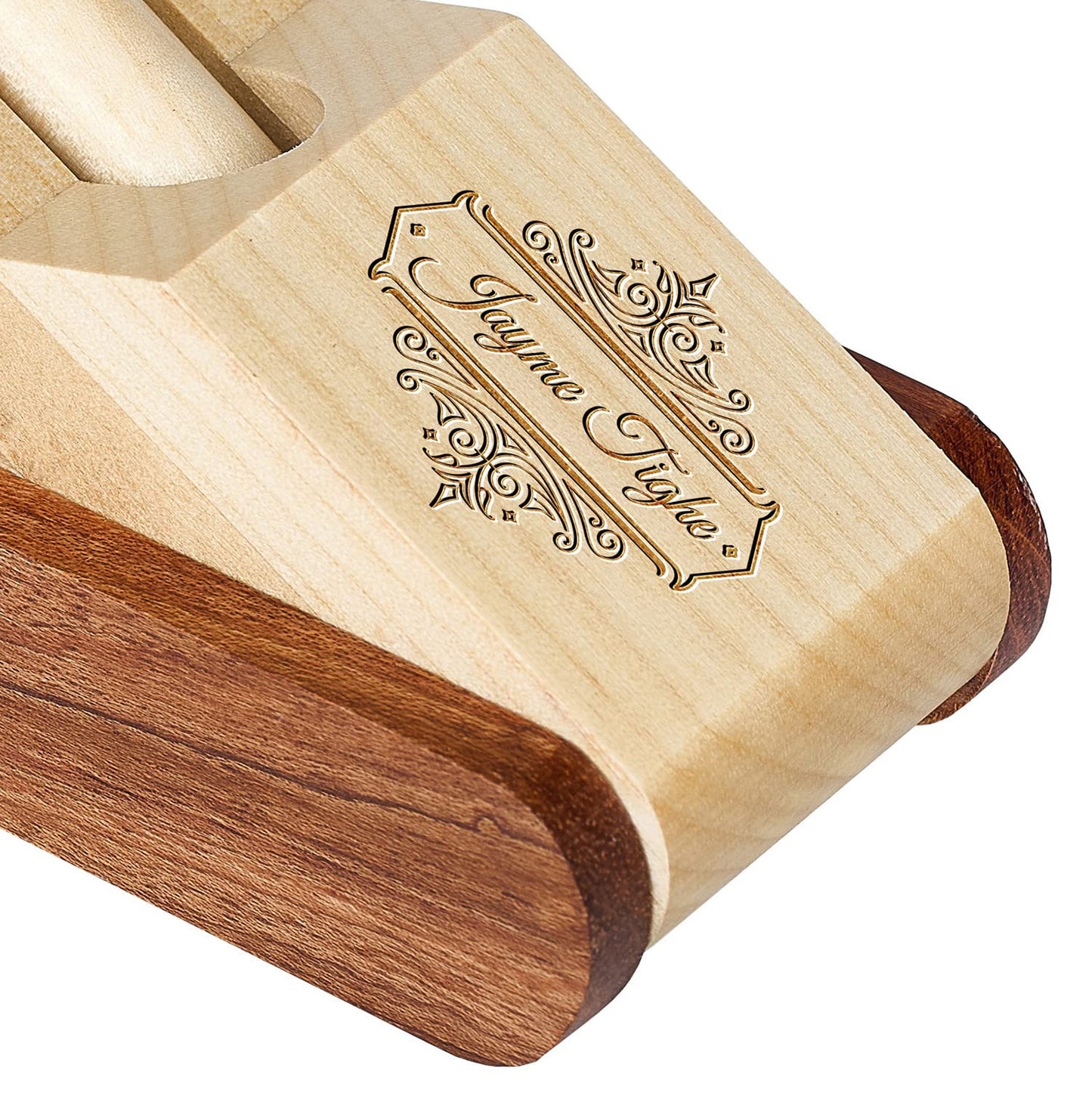 Custom Engraved Wood Pen Set, Executive Pen and Box With Free Personalization, Ballpoint Pen With Case For Gift (B)