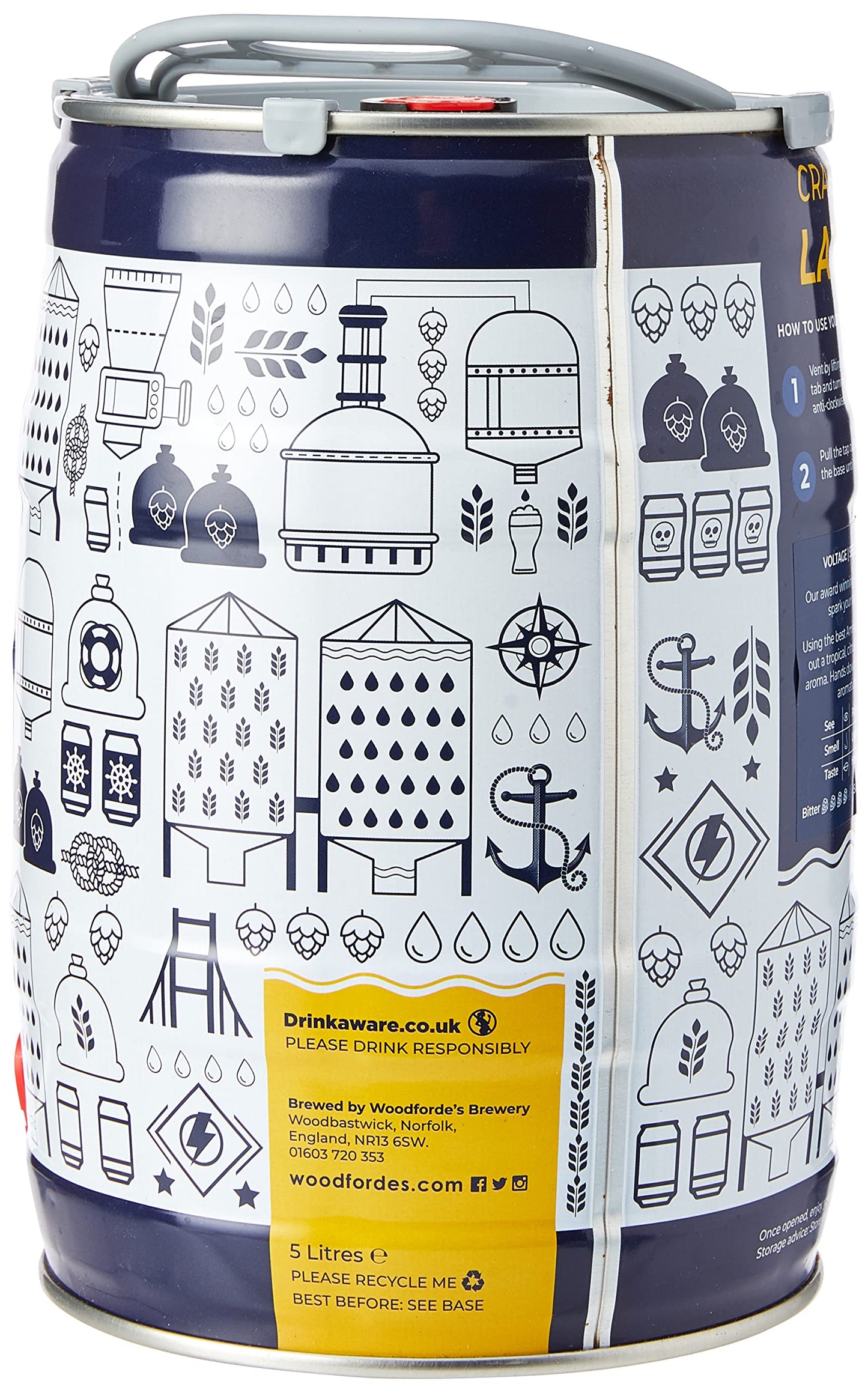 - Fifty Two Degrees North Voltage 5 Litre Mini Keg -