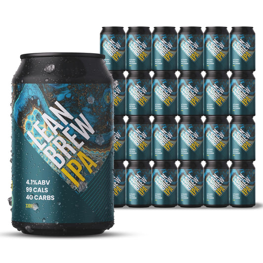 - LEAN BREW IPA | Gluten Free Beer | Low Carb Beer 24 Pack x 330ml Beer Cans -