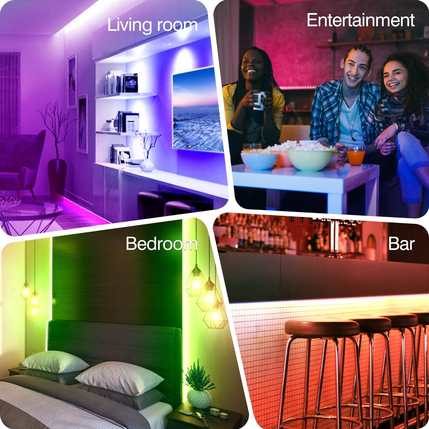 - Mexllex LED Strip Lights | 10M | Colour Changing LED Lights with Remote -