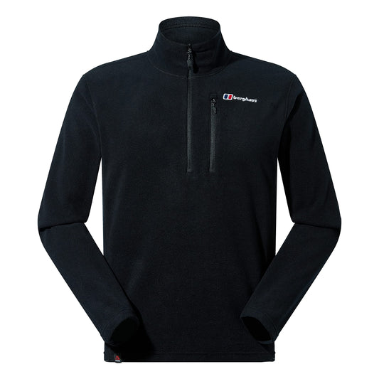 Berghaus Men's Prism Micro Polartec Fleece Jacket, Added Warmth, Extra Comfortable, Black, L