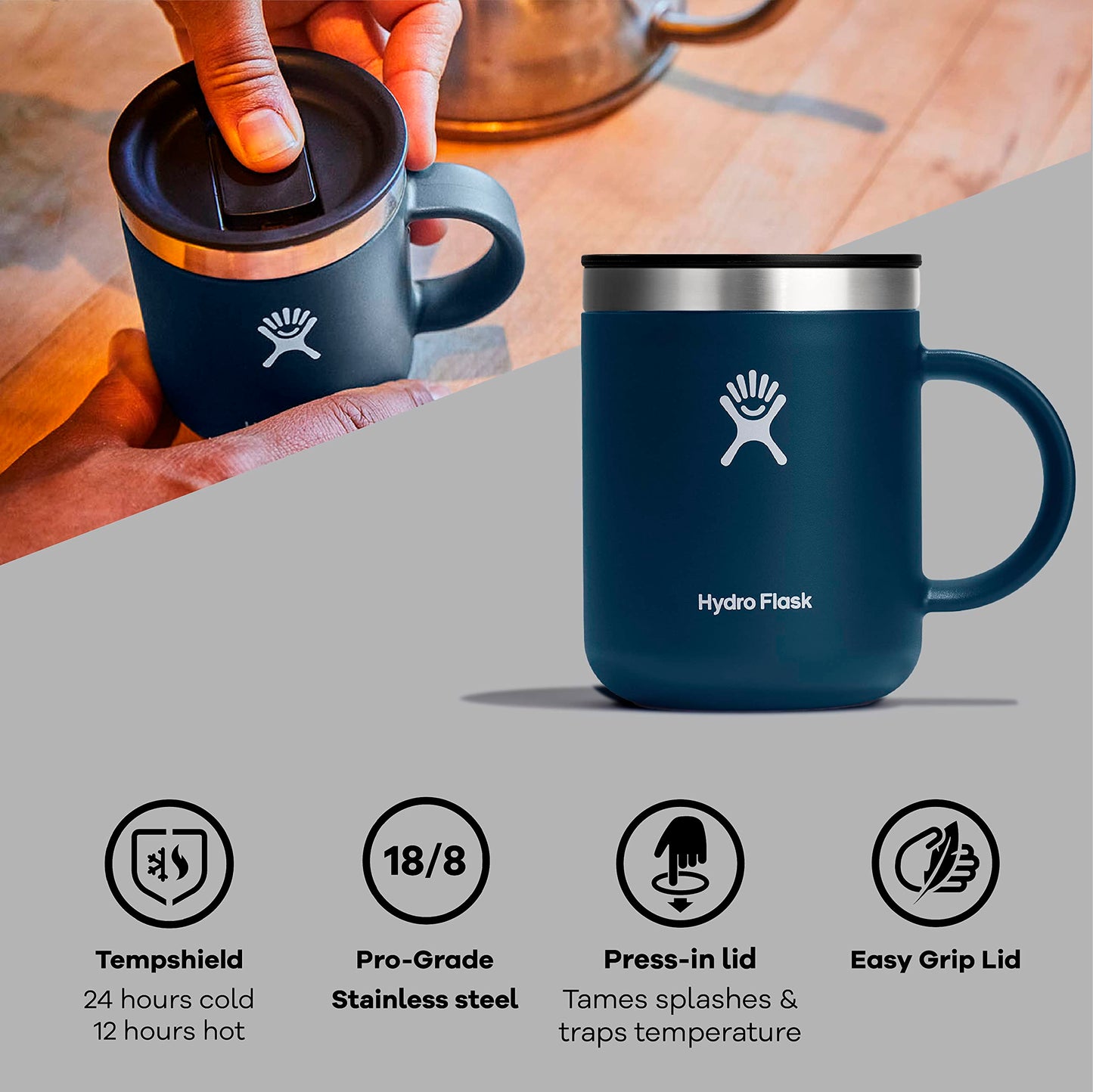 - Hydro Flask | Travel Coffee Mug 354 ml (12 oz) -