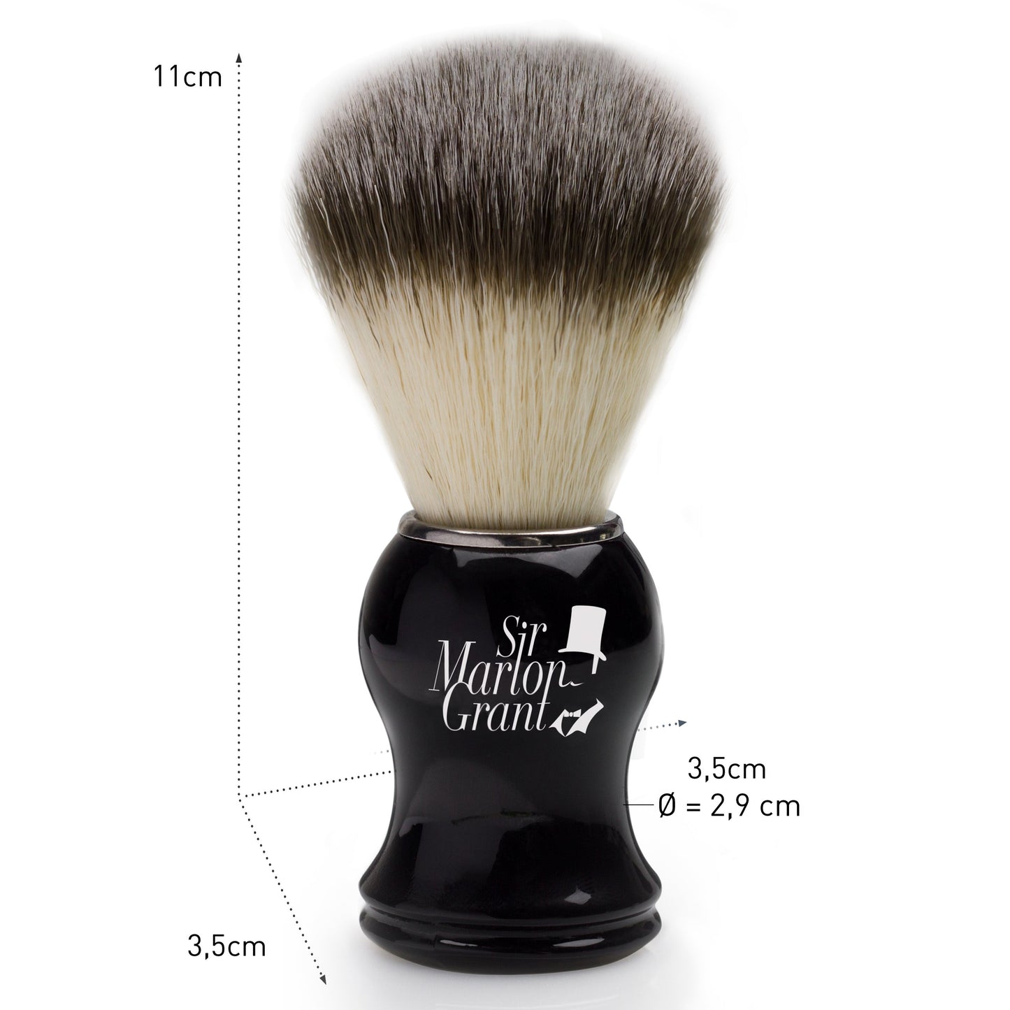 - Premium Vegan Shaving Brush with Badger Hair Imitation | Face Brush for Shaving Soap -