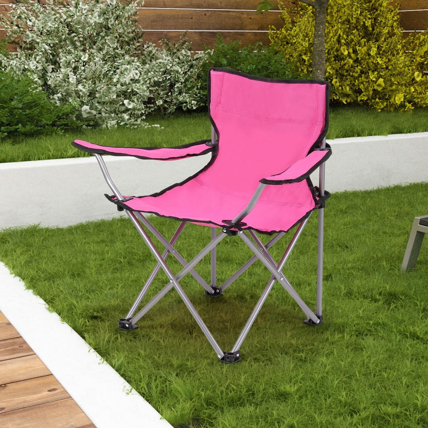 - Greenfields Lightweight Folding Kids Camping Garden Chair | Heavy Duty Steel Frame | Ages 2 to 6 Years Old -