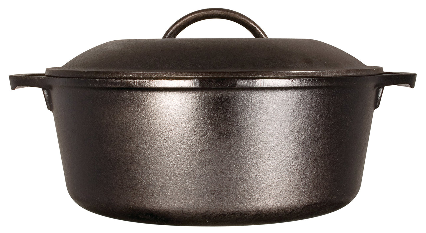 - Lodge | L8DOL3HH41PLT | Cast Iron Dutch Oven with Handle Holders -