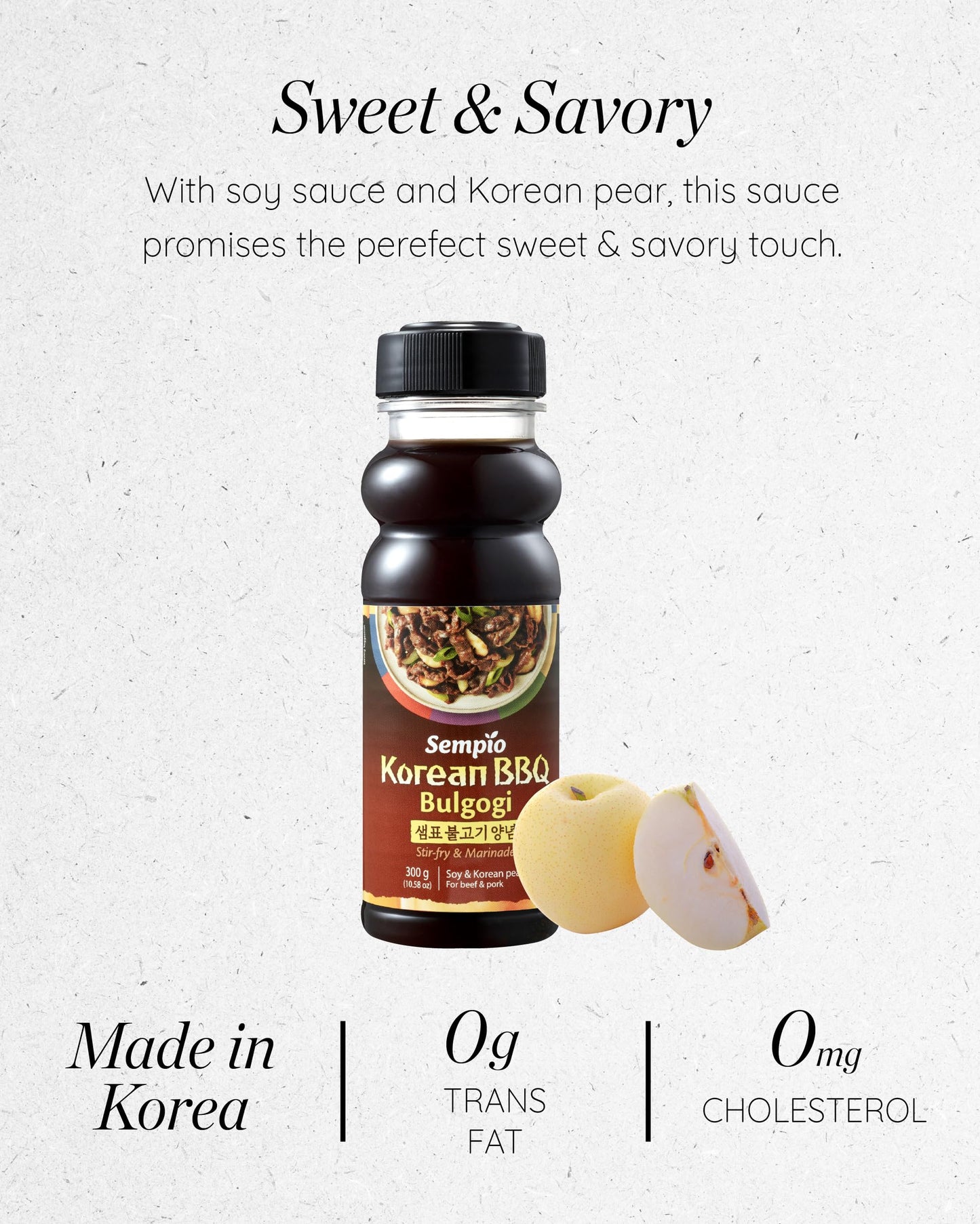 - Sempio Korean Bulgogi Marinade Sauce (300g) | Authentic Sweet & Savory Flavor -