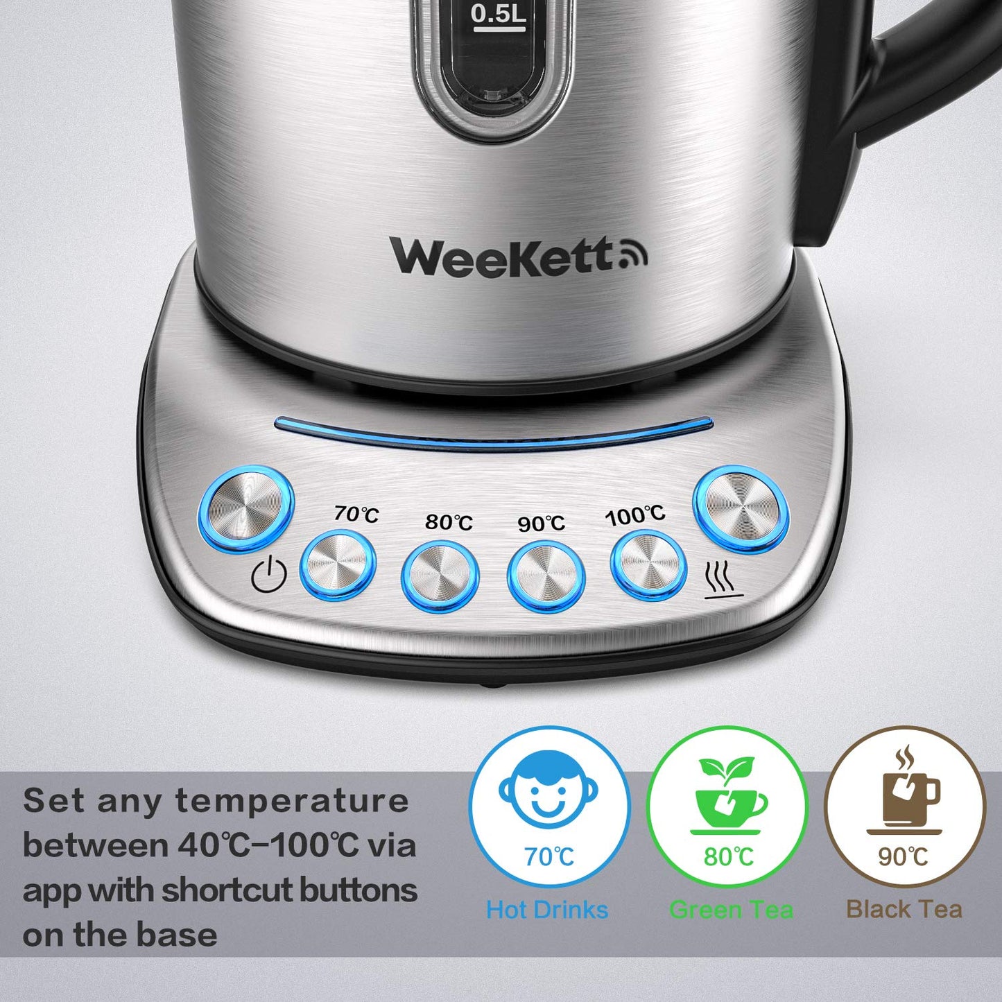 - Smart Kettle by WeeKett | Voice control with Amazon Alexa |Google & Siri -