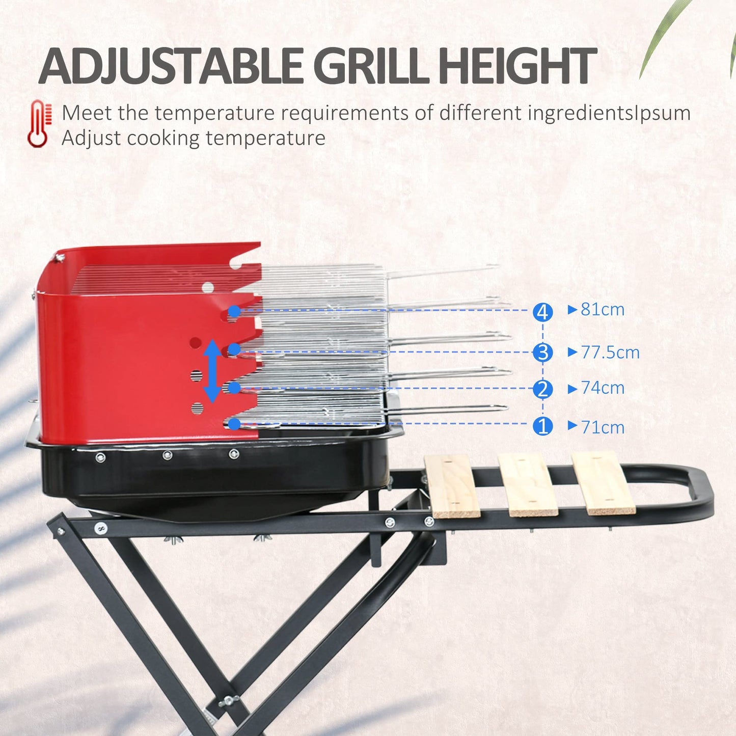 - Outsunny Charcoal Trolley BBQ | Barbecue Grill -