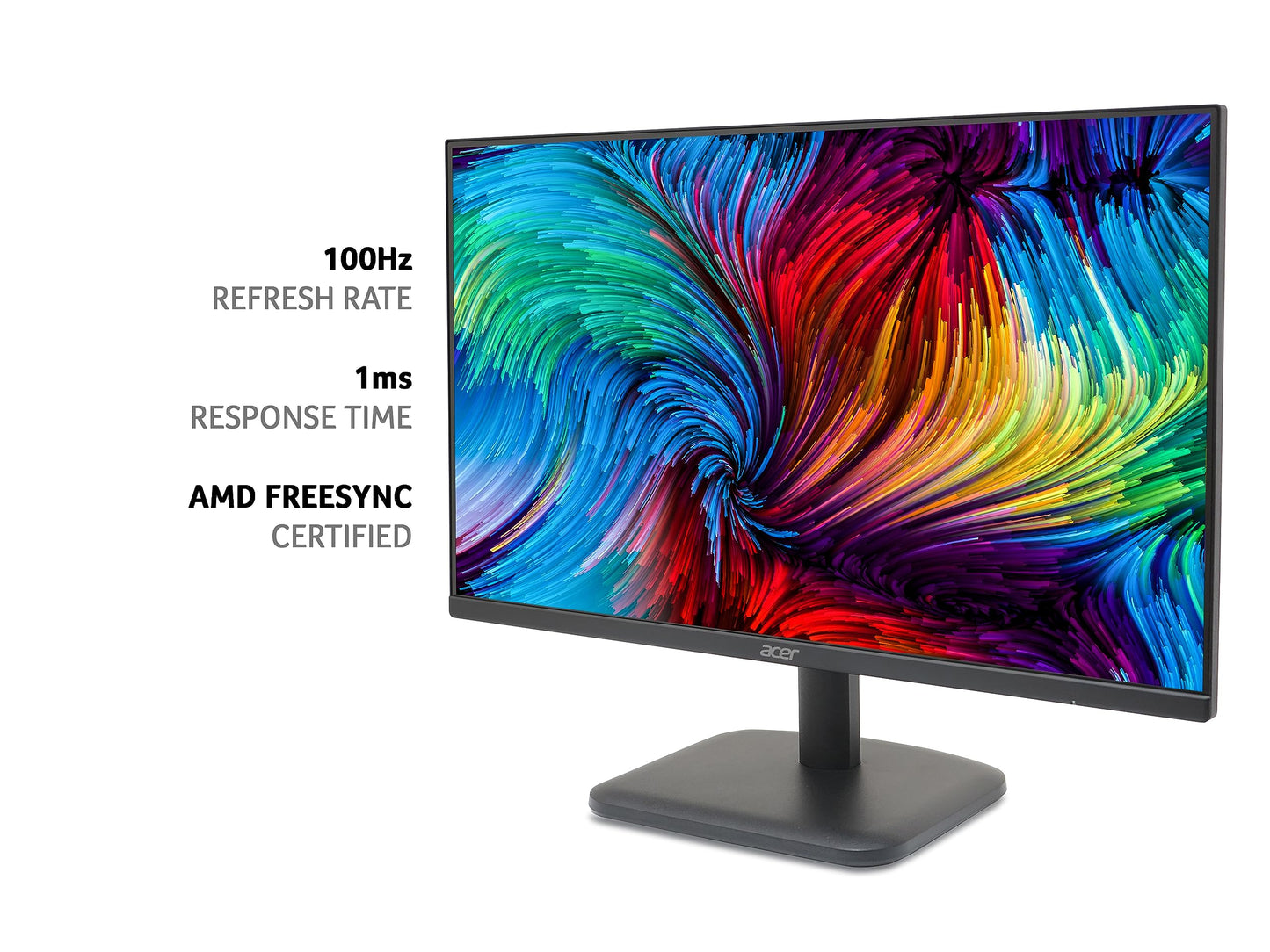 Acer EK271Hbif 27-inch Monitor - VA Panel, 1920 x 1080, 5ms, 100Hz, FreeSync, HDMI, VGA