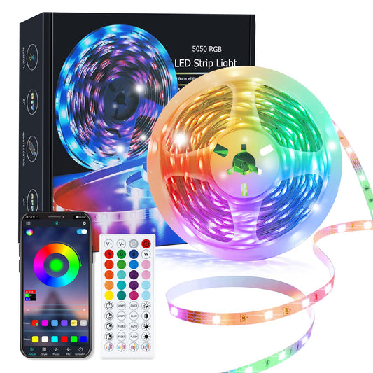 - zyzykeji Led Lights 5m, Led Strip Light with Music Sync Color Changing