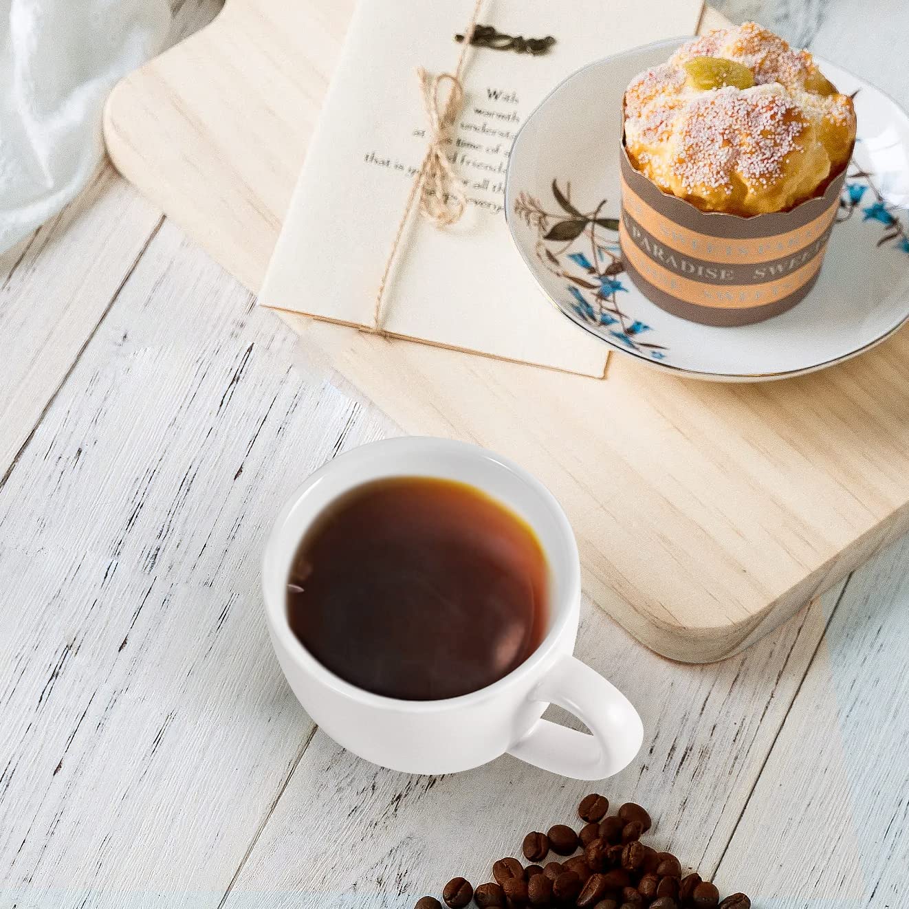 - homEdge Procelain Espresso Cup | 3 Ounces / 90 ml Demitasse for Espresso -