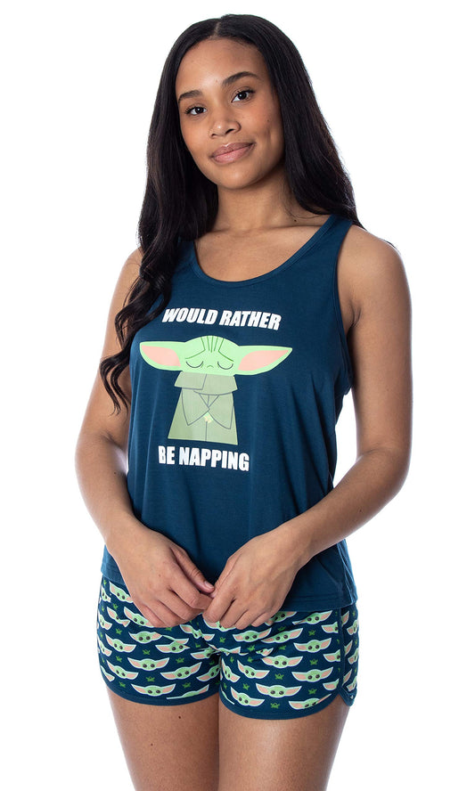 - Star Wars Women's | The Mandalorian Baby Yoda Rather Be Napping -