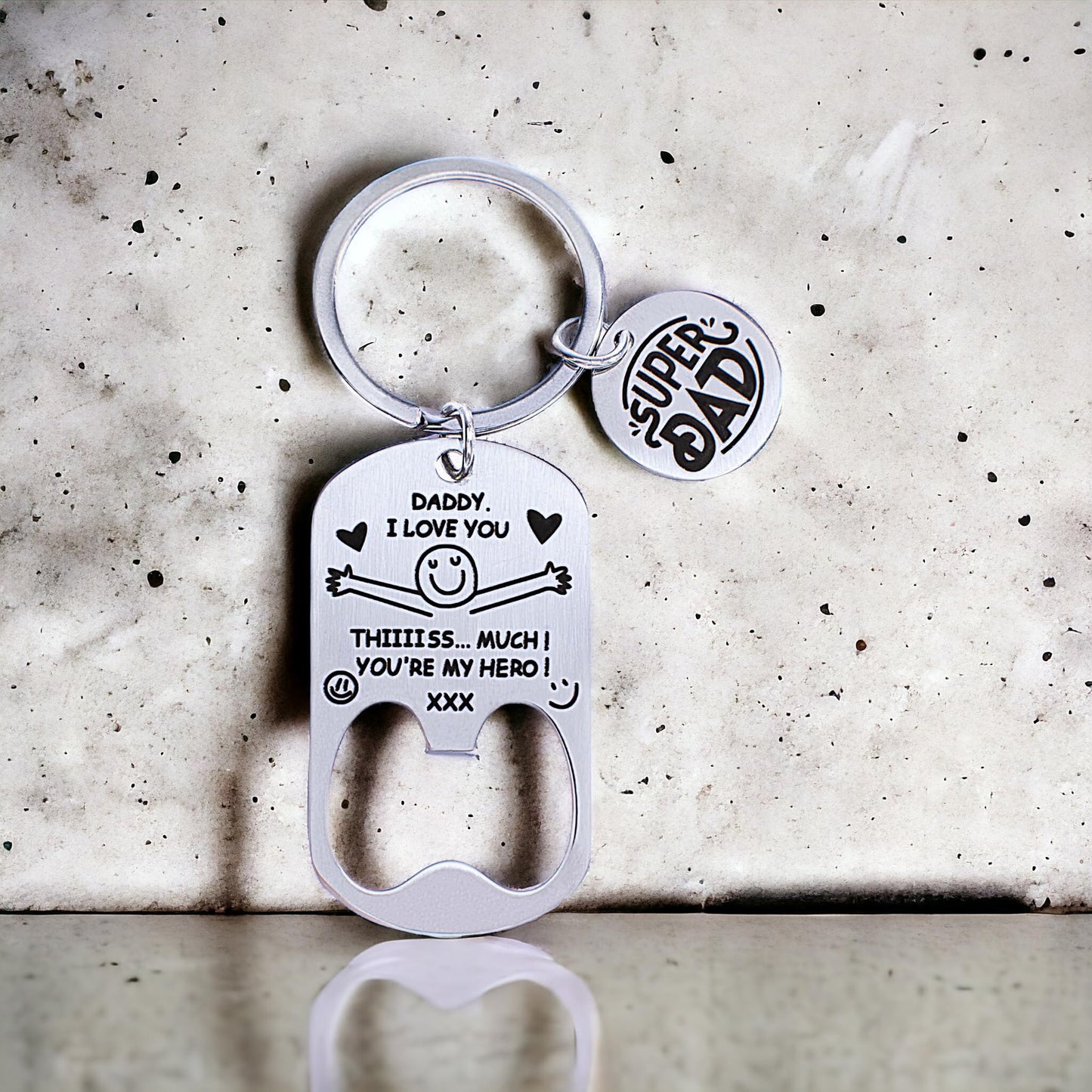 - ZARAMI Personalised keyring Daddy I Love You Keyring Father’s Day Gifts from Daughter and Son Daddy Birthday gifts Presents for Dad