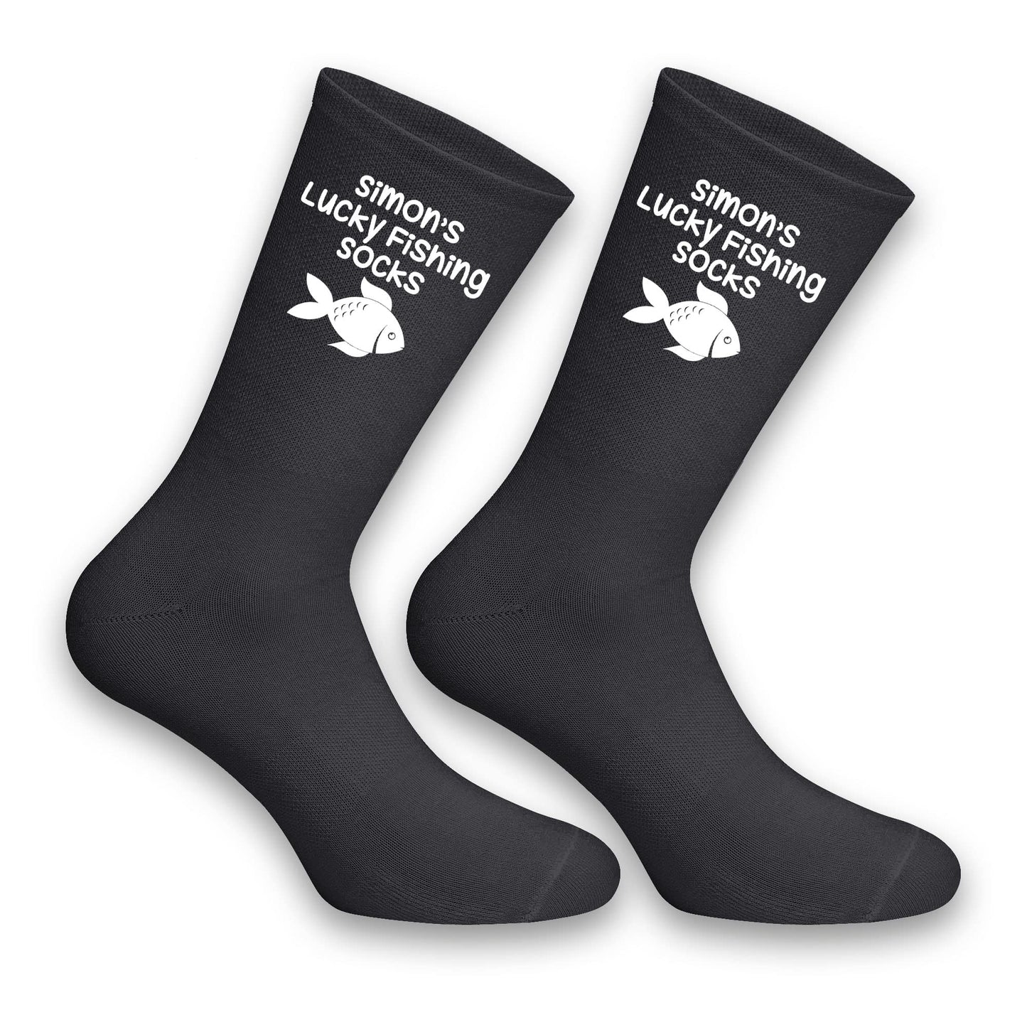 - Fancyagift Personalised Lucky Fishing Socks -