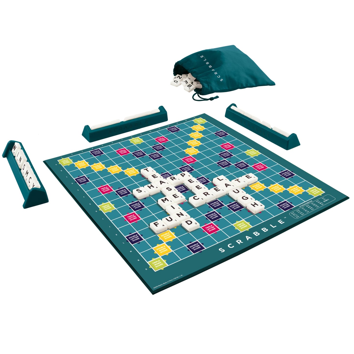 - Mattel Games Classic Scrabble | Original Crossword Board Game -