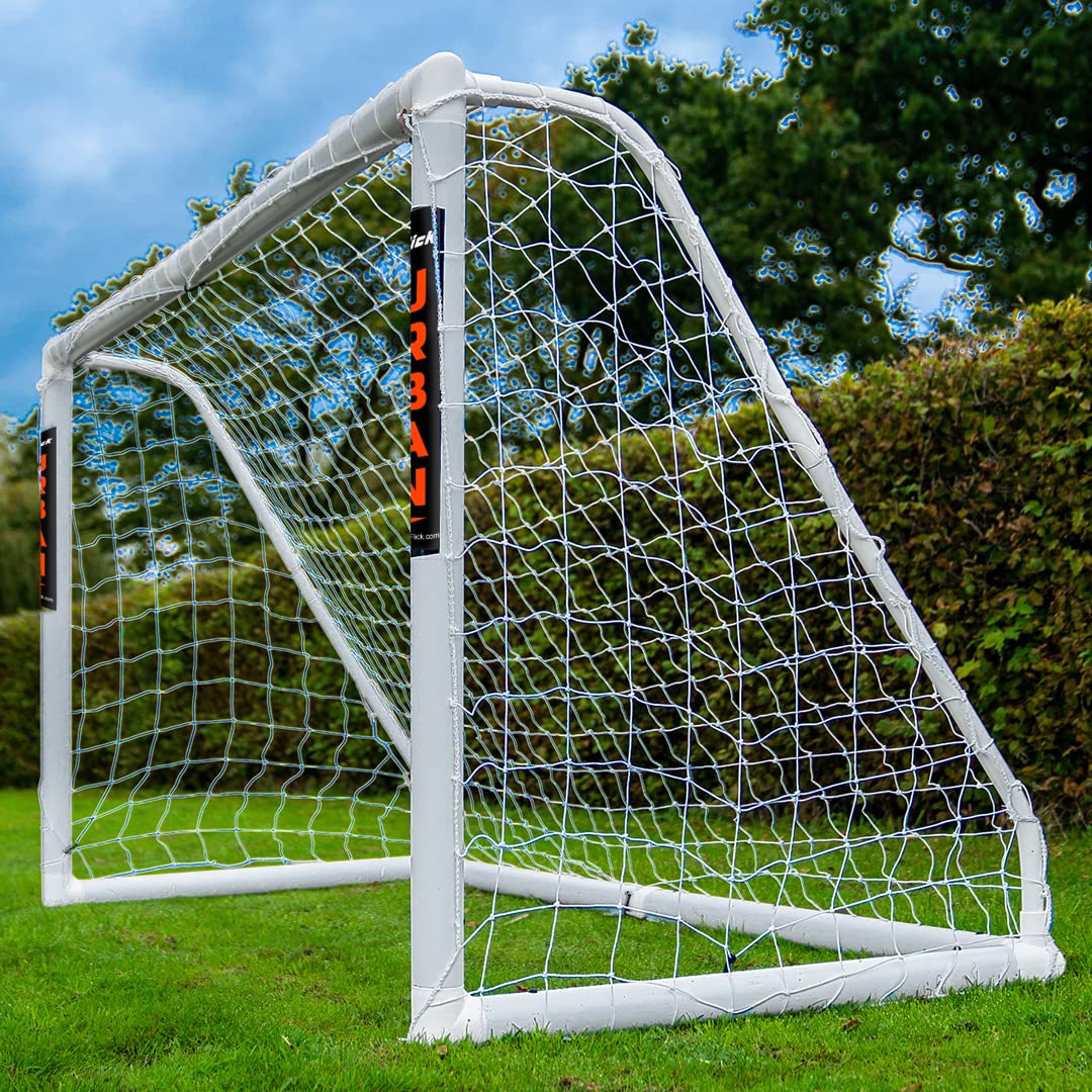 - Football Flick Urban Goal | 8x4 Football Goal | White | 8x4 -