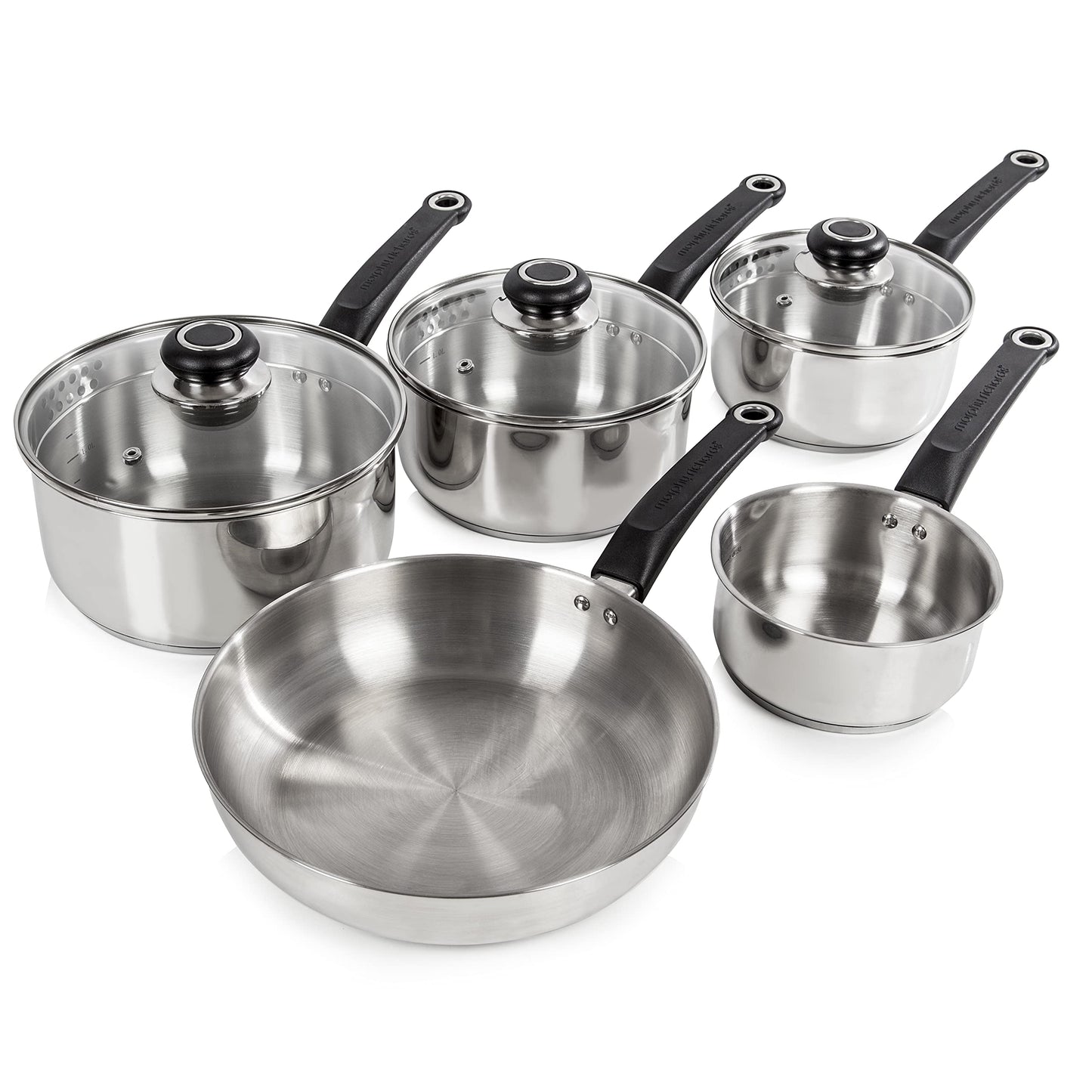 - Morphy Richards 970002 | Induction Frying Pan and Saucepan Set With Lids -