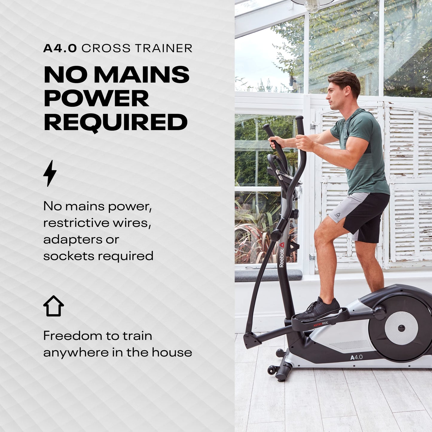 - Reebok Unisex Adult A4.0 Elliptical | Silver -