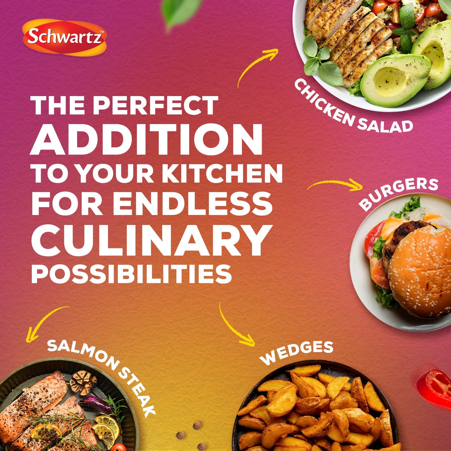 - Schwartz Blackened Cajun Seasoning | Expertly Blended with Chilli Powder -