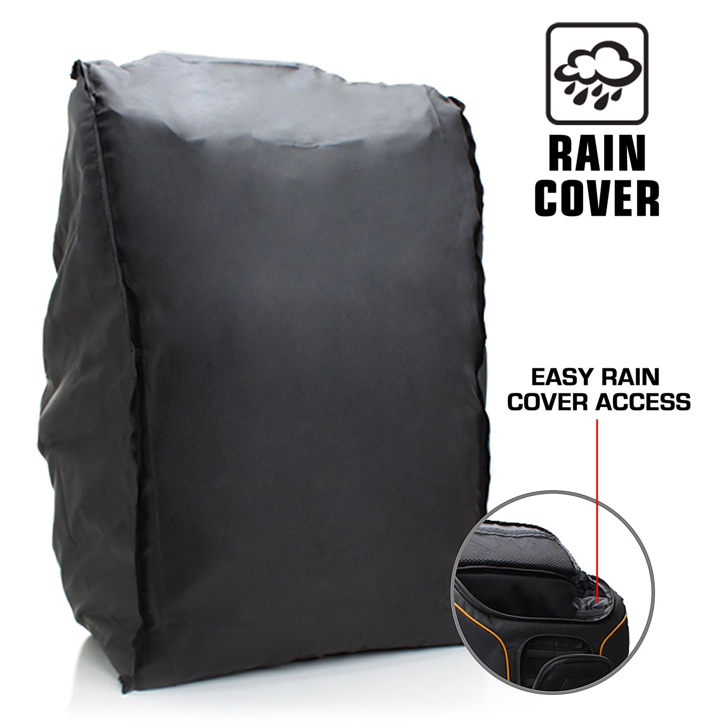 - USA Gear Digital Camera Backpack DSLR Photo Bag with Comfort Design, Waterproof Cover -
