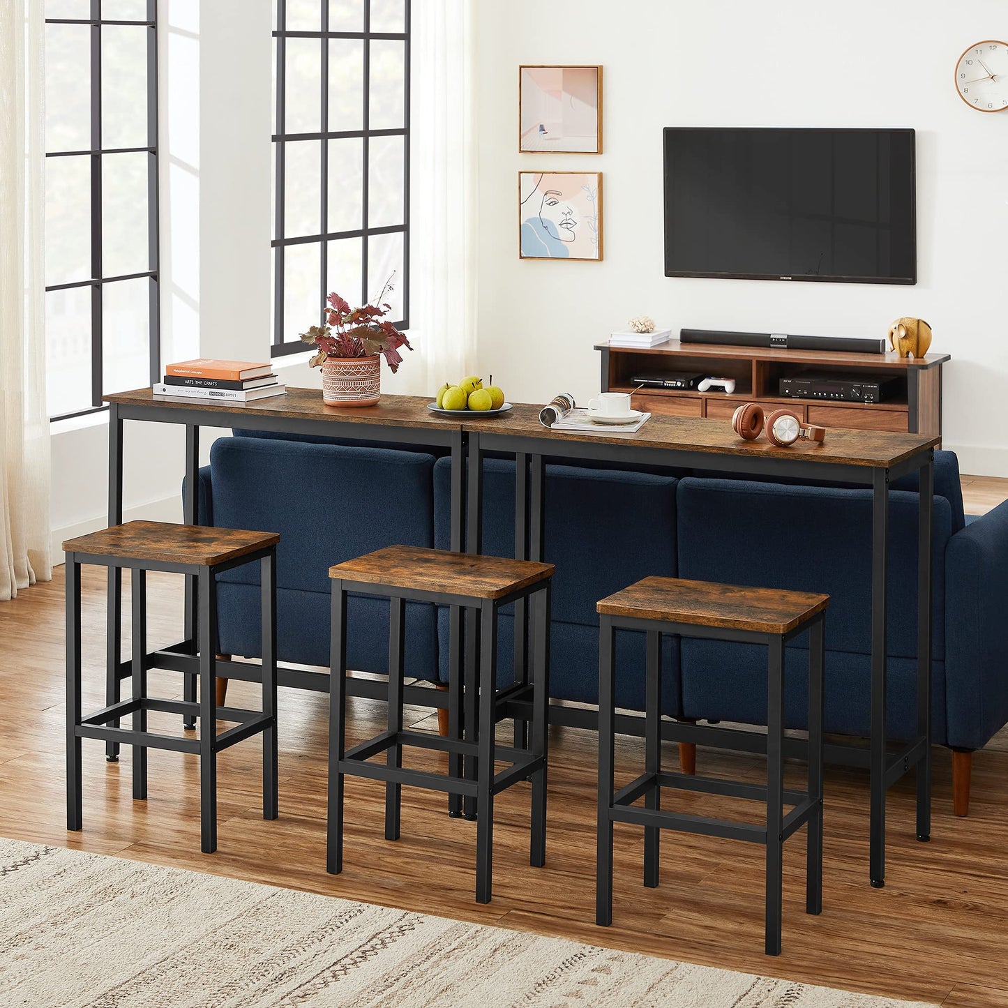 - VASAGLE Dining Table Set, Bar Table and Stools -