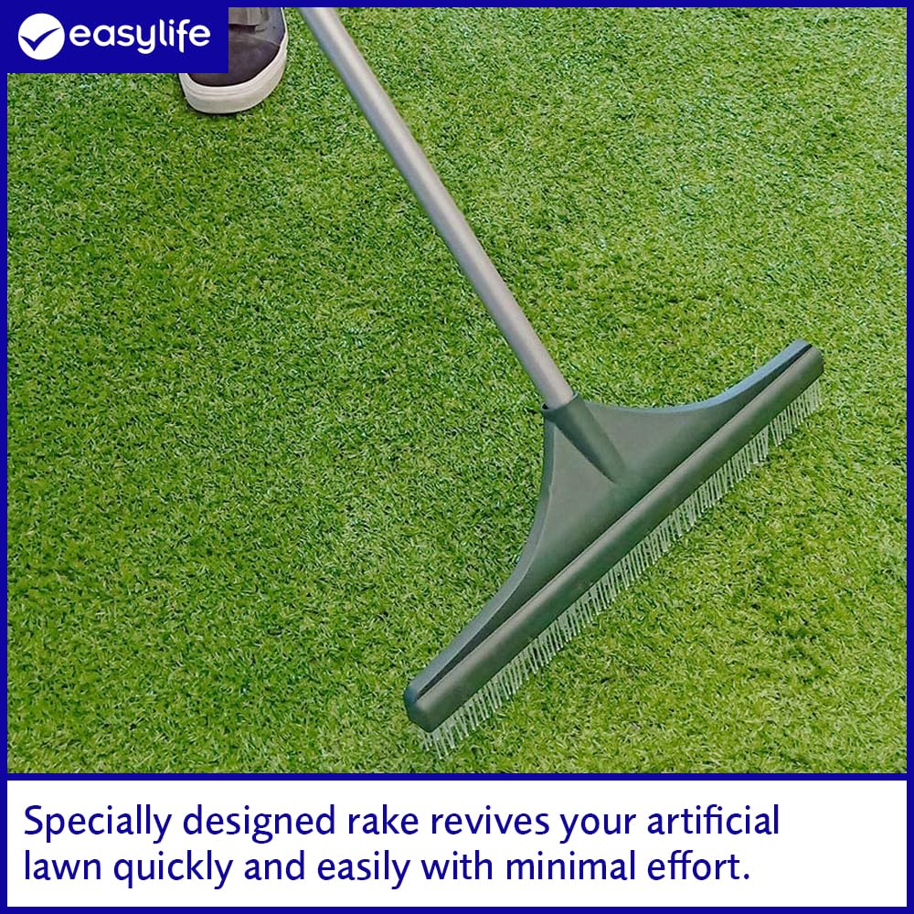 - Easylife Grass Rake for Artificial Grass | Garden Tools and Equipment | Fake Grass Brush L110-150cm -