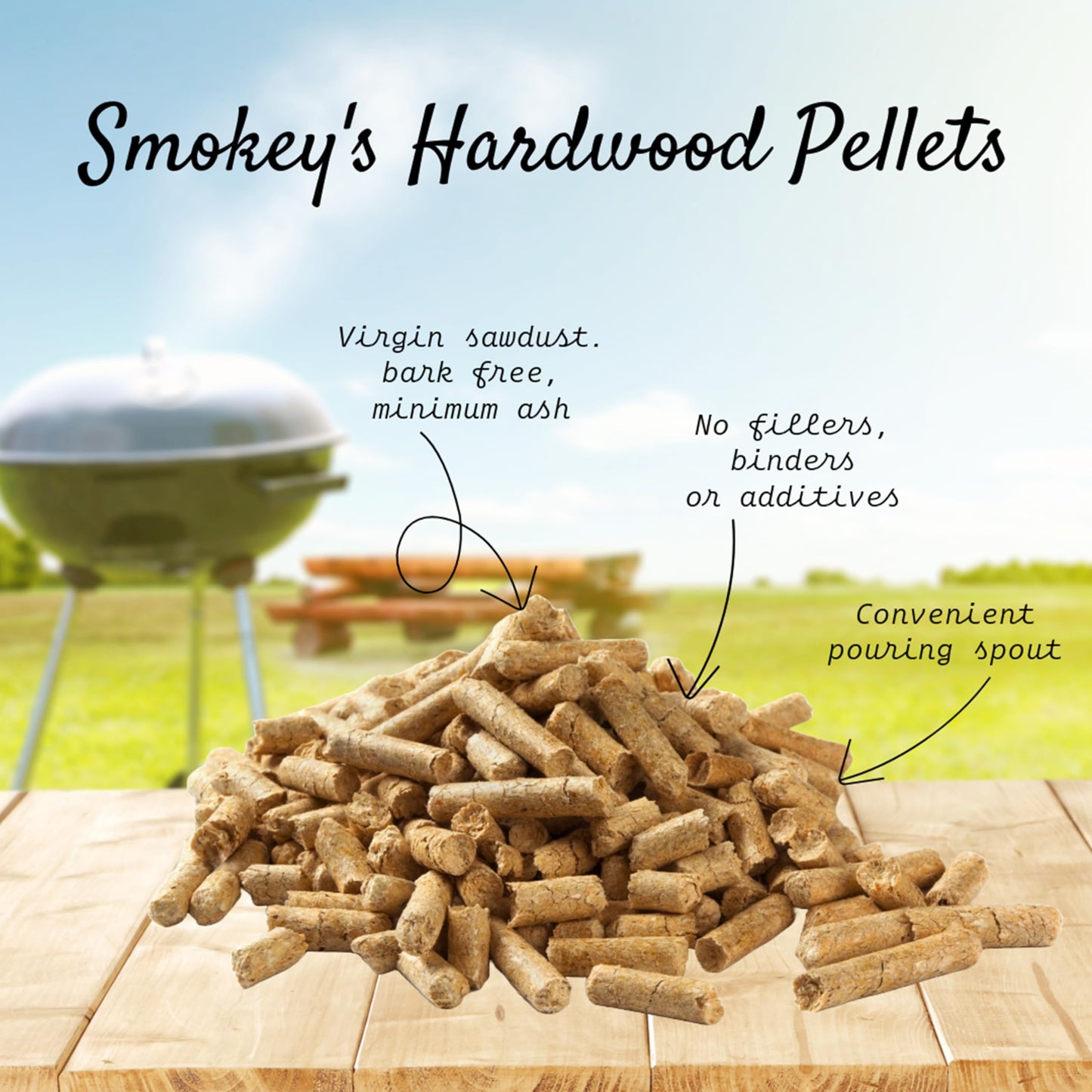 - TOPLINE Big K Smokey's Premium Hardwood Pellets | 9 kg Box | 100% Natural Classic Blend Cherry -