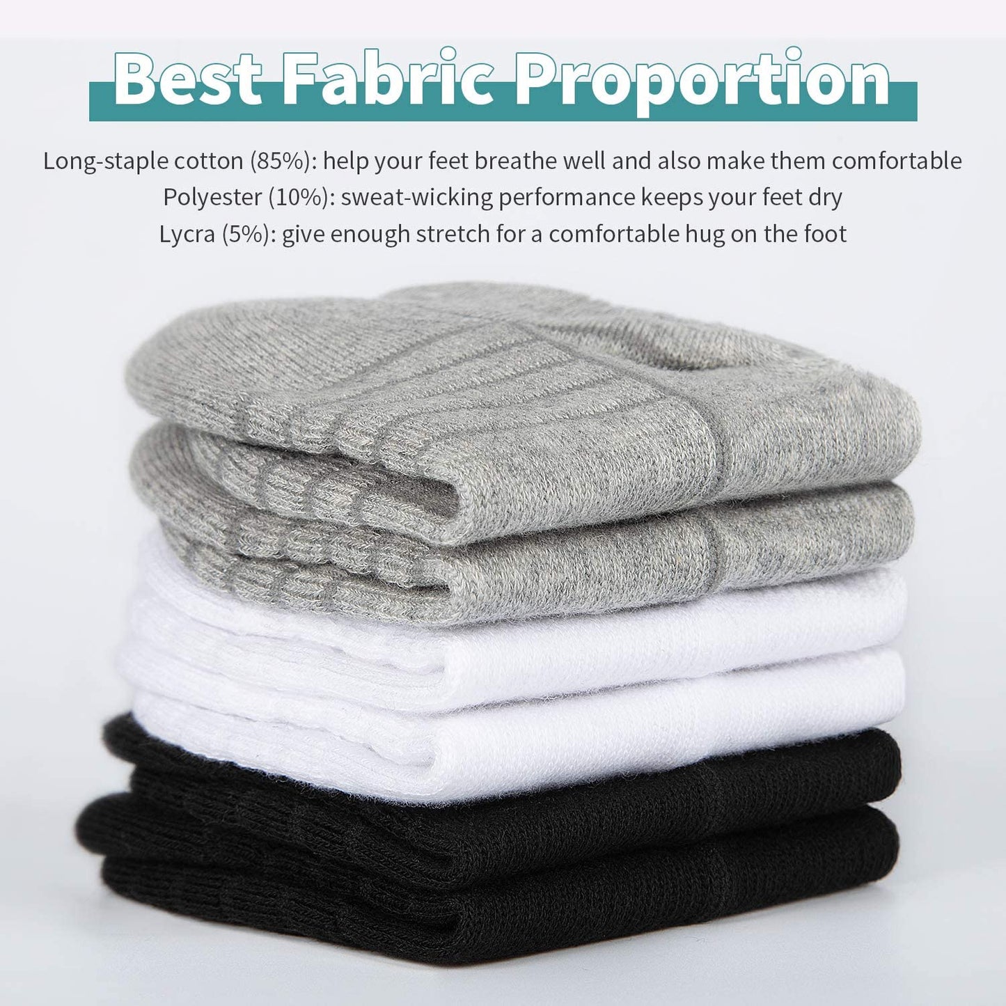 - Lapulas Ankle Socks | Thick Cushioned Trainer Socks For Men -