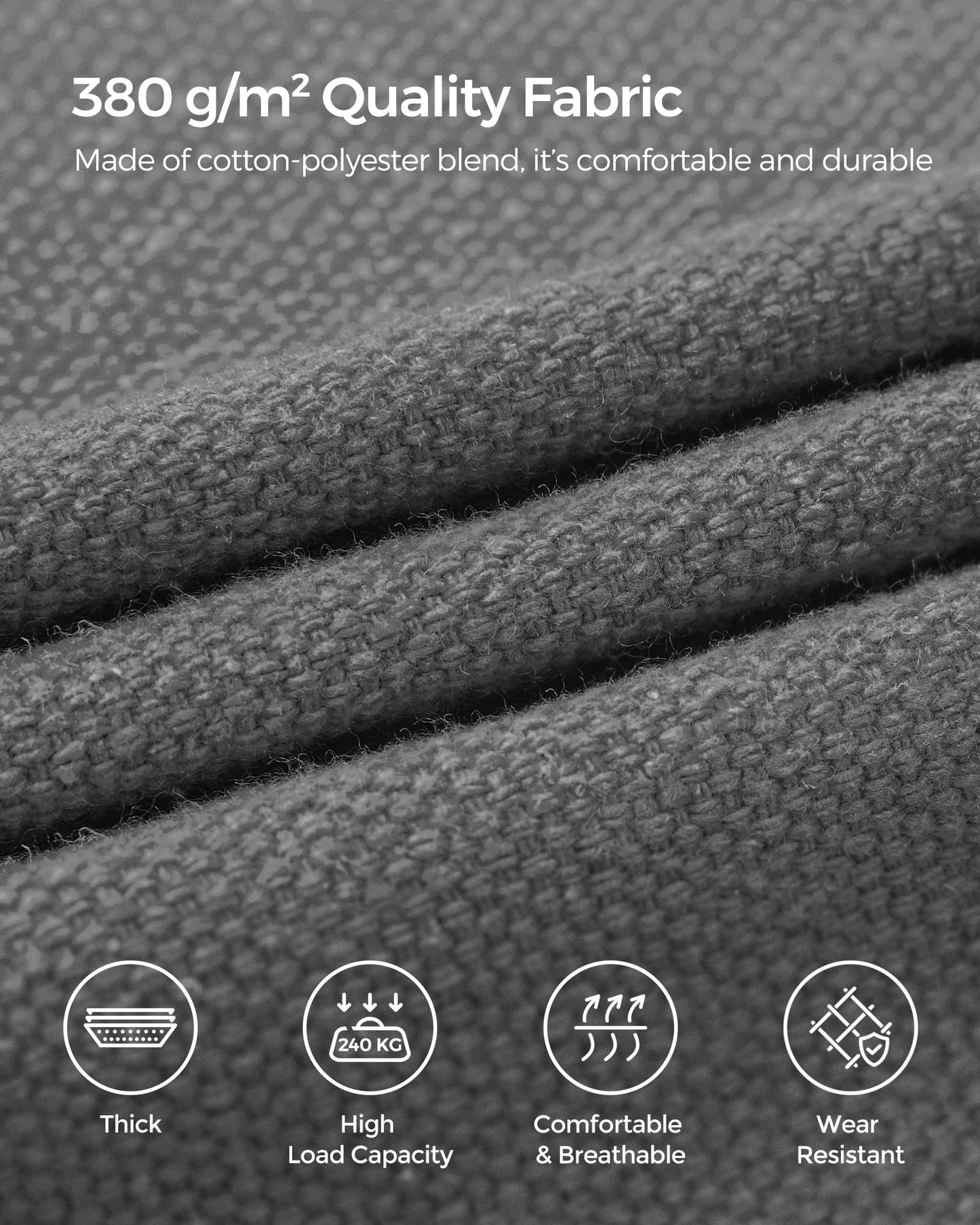 - SONGMICS Hammock with Stand | 210 x 150 cm Hammock | 5 Adjustable Heights | Portable Hammock with Metal Frame |  240 kg Load Capacity | Grey GHS001G01 -