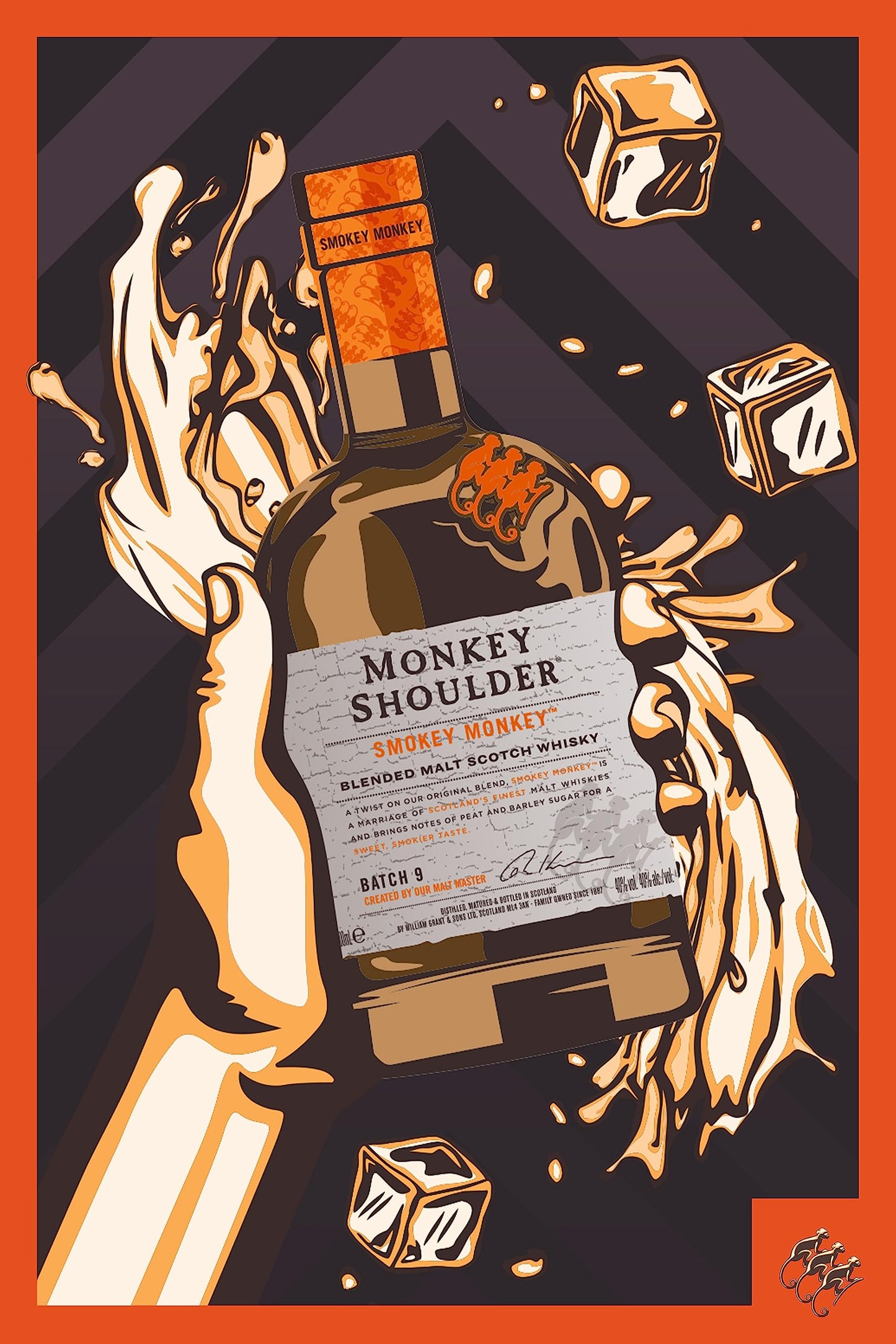 - Monkey Shoulder Smokey Monkey Blended Malt Scotch Whisky | 70cl -