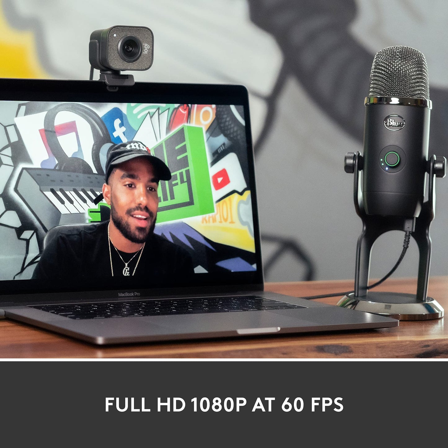 - Logitech StreamCam | Live Streaming Webcam | Youtube and Twitch | Full 1080p HD 60fps | USB-C Connection -