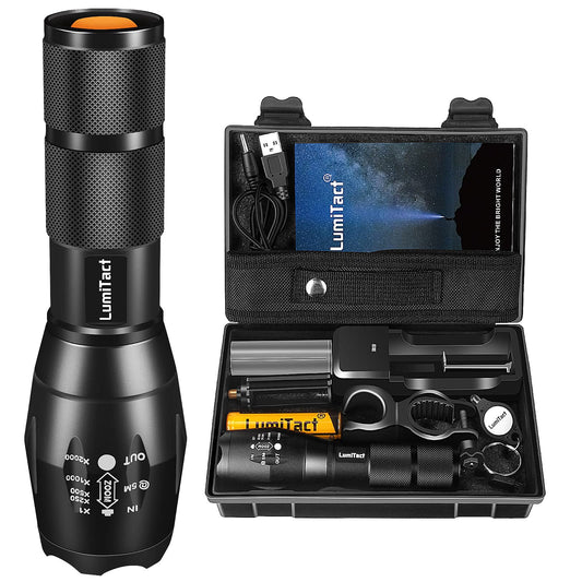 - Lumitact G700 Led Torch | Rechargeable | Super Bright Led Tactical Flashlight | 6000 Lumen -