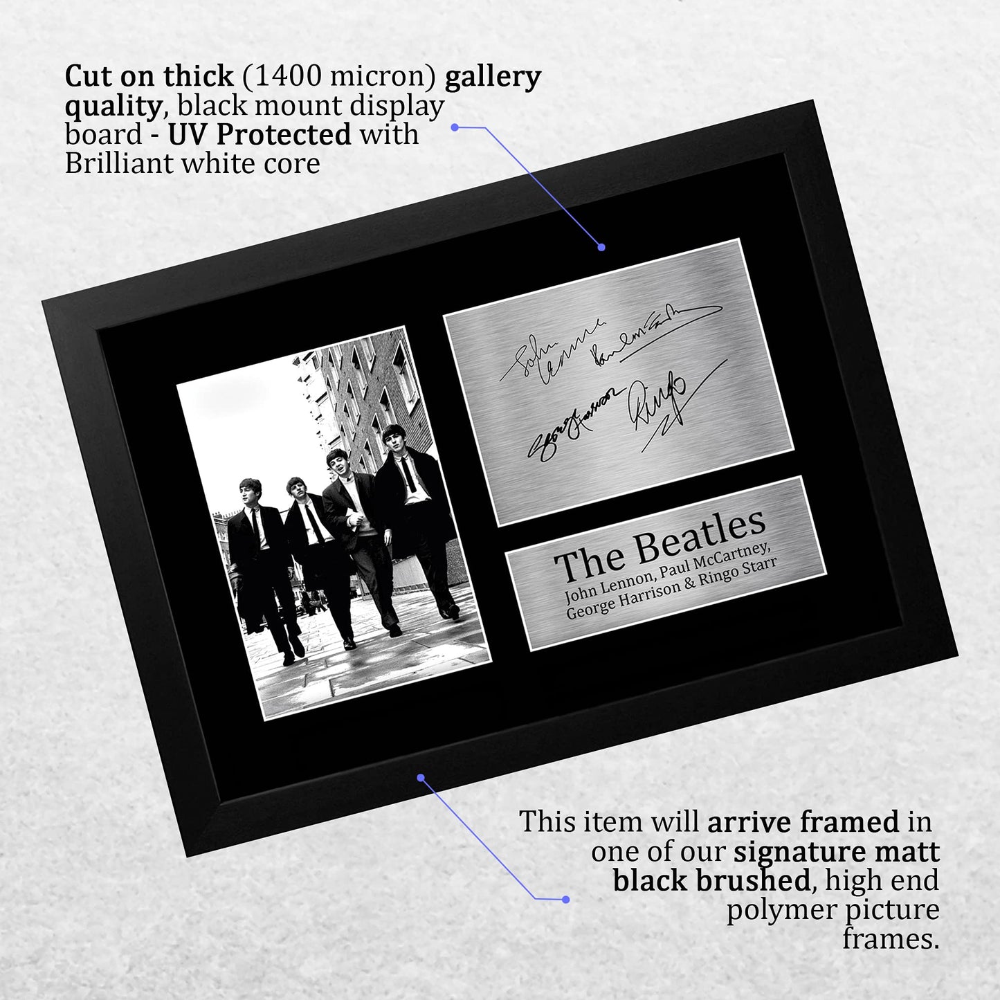 - HWC Trading FRAMED The Beatles Signed A4 -