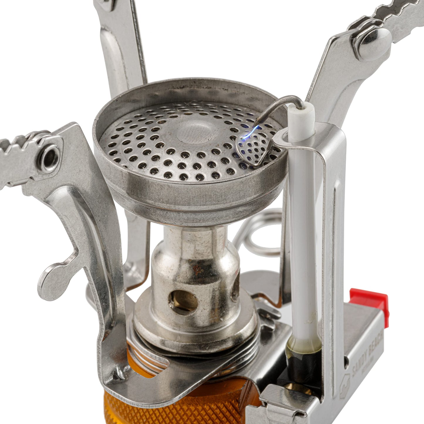 - Sandy Beach Portable Stove | Folding Camping Stove Piezo Ignition | Mini Gas Stove -