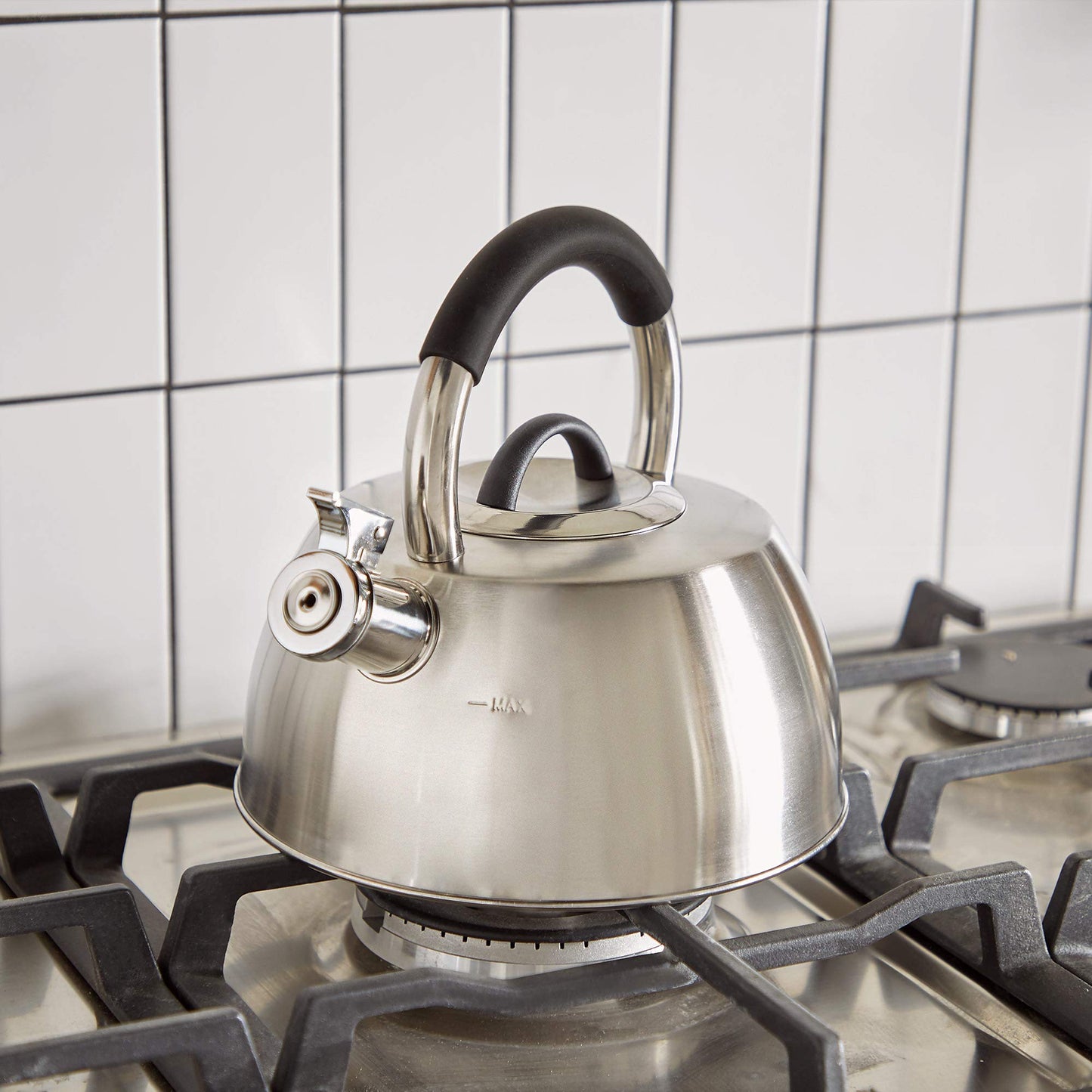 - VonShef Stove Top Kettle, Stainless Steel Whistling Kettle