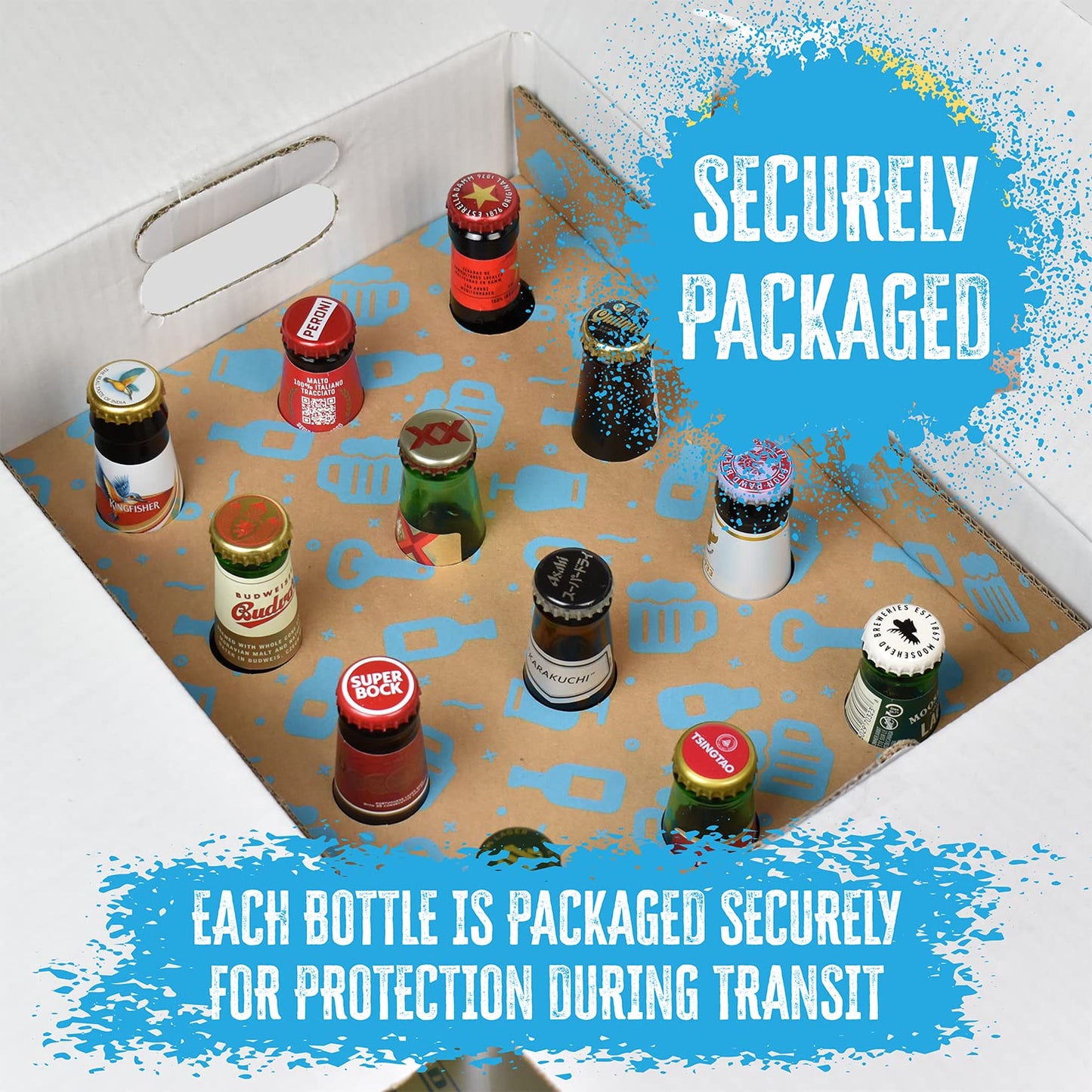 - World of Lager Gift Pack, 12 Bottle Mixed Case. A Variety of Favourite Lager Beers Including Sol, Corona, Madri and Holsten Pils