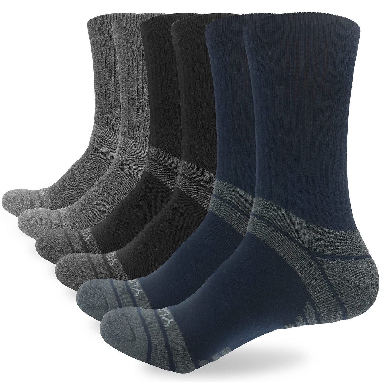 - YUEDGE Mens Walking Hiking Socks Warm Thick Winter Work Sports Socks for Men 9-12 Anti Blister Cushioned