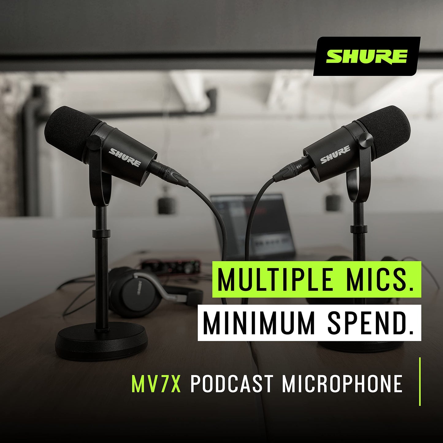- Shure MV7X XLR Podcast Microphone | Pro Quality Dynamic Mic for Podcasting & Vocal Recording | Black -