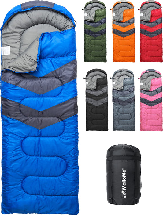 - MalloMe Sleeping Bags for Adults & Kids Sleeping Bag 3-4 Season -