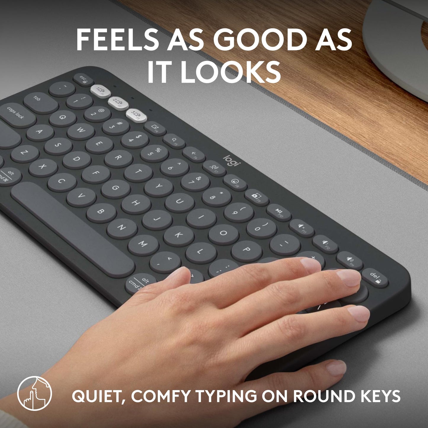 - Logitech Pebble Keys 2 K380s | Multi-Device Bluetooth Wireless Keyboard | Customisable Shortcuts -