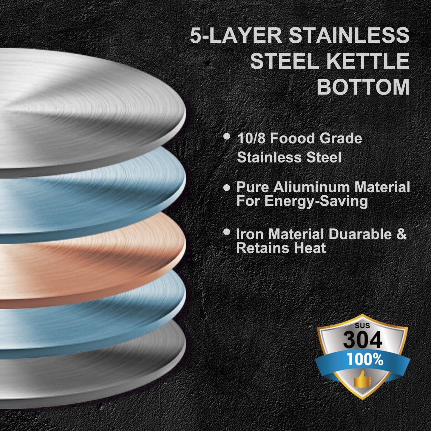 - Haus Roland Tea Kettle | Whistling Kettle | Stainless Steel -