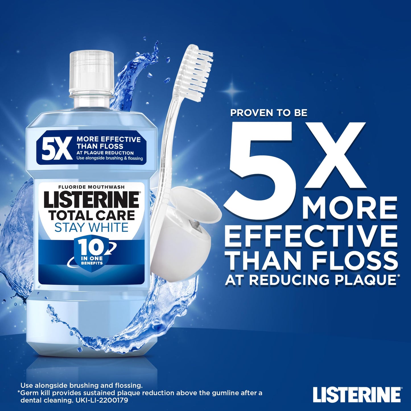 - Listerine Total Care Stay White Mouthwash | 10-in-1 Benefit Mouthwash -